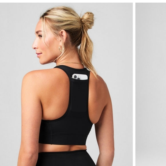 Fabletics Size Medium On-the-go Zip Impact Sports Bra - Picture 8 of 8